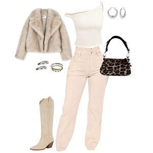 High Waist Khaki Denim Skinny Jean